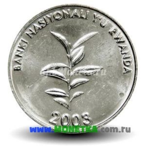 Монета Руанда 20 франков 2003 Кофейное дерево (Coffea) для коллекционеров-нумизматов на сайте MONETKA.com.ru