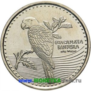 Монета Колумбия 200 песо (pesos) 2012 год Попугай Красный ара (Ара макао) (Ara macao) для коллекционеров-нумизматов на сайте MONETKA.com.ru