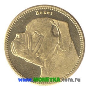 Монета Сомалиленд 5 шиллингов (shillings) 2019 год Собака породы Немецкий боксёр (Боксёр) (Boxer) для коллекционеров-нумизматов на сайте MONETKA.com.ru