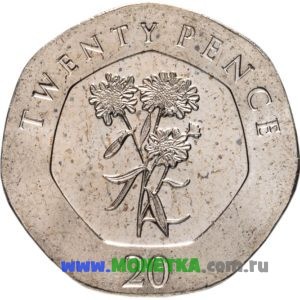 Монета Гибралтар 20 пенсов (pence) 2016 год Иберис (Иберийка) (Iberis) для коллекционеров-нумизматов на сайте MONETKA.com.ru